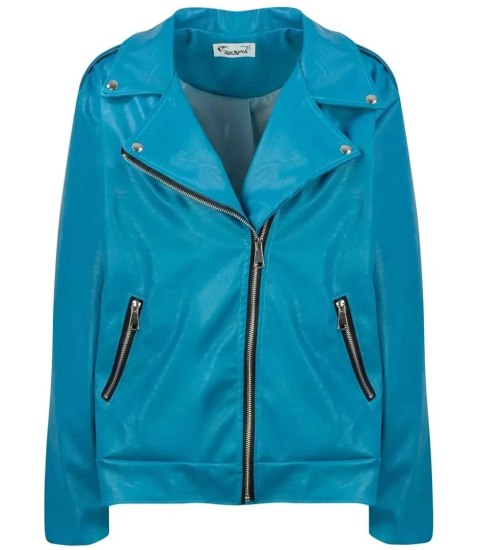 Klasyczna RAMONESKA kurtka damska PLUS SIZE (Niebieski) Klasyczna RAMONESKA kurtka damska PLUS SIZE (Niebieski)