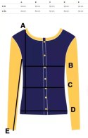 Klasyczny sweter kardigan w groszki Elegancki NELA (Niebieski) Klasyczny sweter kardigan w groszki Elegancki NELA (Niebieski)