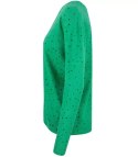 Klasyczny sweter kardigan w groszki Elegancki NELA (Zielony) Klasyczny sweter kardigan w groszki Elegancki NELA (Zielony)