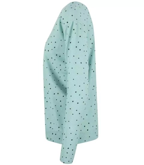 Klasyczny sweter kardigan w groszki Elegancki NELA (Zielony) Klasyczny sweter kardigan w groszki Elegancki NELA (Zielony)