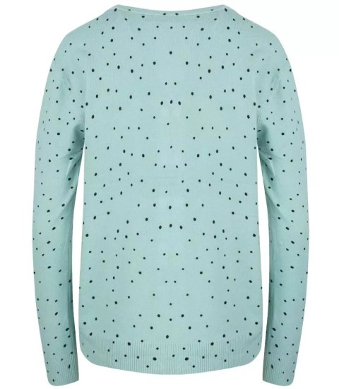 Klasyczny sweter kardigan w groszki Elegancki NELA (Zielony) Klasyczny sweter kardigan w groszki Elegancki NELA (Zielony)