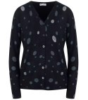 Krótki sweter w kropki i cyrkonie LIZA (Czarny) Krótki sweter w kropki i cyrkonie LIZA (Czarny)
