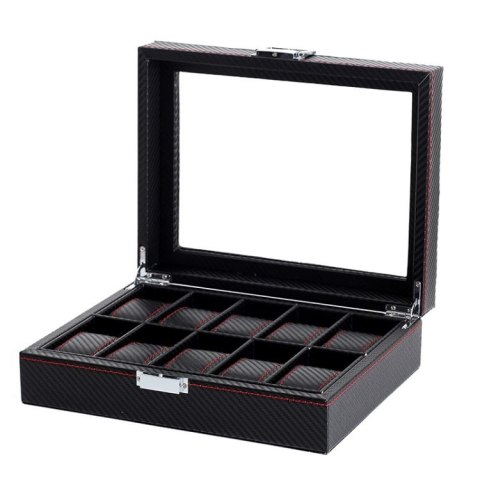 Schatulle Carbon für 10 Uhren 28 x 22 x 8cm PD136 Schatulle Carbon für 10 Uhren 28 x 22 x 8cm PD136