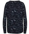 Sweter w kokardki z cyrkoniami Elegancki WIKTORIA (Czarny) Sweter w kokardki z cyrkoniami Elegancki WIKTORIA (Czarny)
