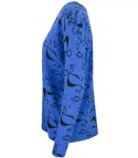 Sweter w kokardki z cyrkoniami Elegancki WIKTORIA (Niebieski)