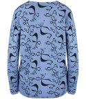 Sweter w kokardki z cyrkoniami Elegancki WIKTORIA (Niebieski) Sweter w kokardki z cyrkoniami Elegancki WIKTORIA (Niebieski)