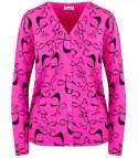 Sweter w kokardki z cyrkoniami Elegancki WIKTORIA (Różowy) Sweter w kokardki z cyrkoniami Elegancki WIKTORIA (Różowy)