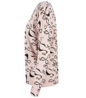 Sweter w kokardki z cyrkoniami Elegancki WIKTORIA (Różowy)