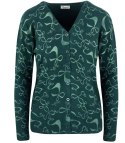 Sweter w kokardki z cyrkoniami Elegancki WIKTORIA (Zielony) Sweter w kokardki z cyrkoniami Elegancki WIKTORIA (Zielony)