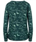 Sweter w kokardki z cyrkoniami Elegancki WIKTORIA (Zielony) Sweter w kokardki z cyrkoniami Elegancki WIKTORIA (Zielony)