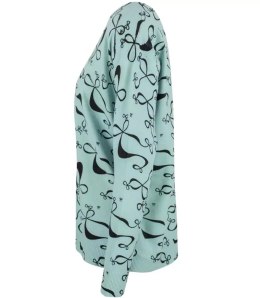 Sweter w kokardki z cyrkoniami Elegancki WIKTORIA (Zielony)