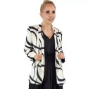 Żakiet marynarka pastelowa drapowany rękaw Elegancki 3/4 (Beżowy) Żakiet marynarka pastelowa drapowany rękaw Elegancki 3/4 (Beżowy)