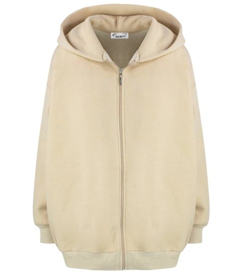 Ciepła bluza unisex oversize nieskończoność (Beżowy)