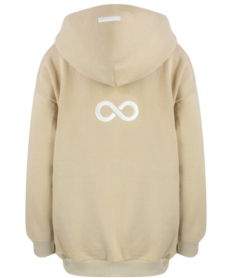 Ciepła bluza unisex oversize nieskończoność (Beżowy) Ciepła bluza unisex oversize nieskończoność (Beżowy)
