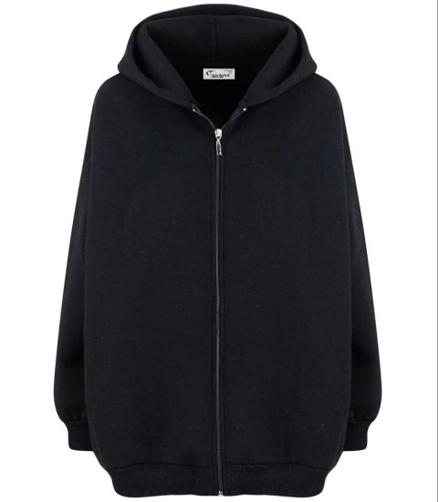 Ciepła bluza unisex oversize nieskończoność (Czarny) Ciepła bluza unisex oversize nieskończoność (Czarny)