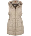 Damski bezrękawnik kamizelka plus size z kratką STELLA (Beżowy) Damski bezrękawnik kamizelka plus size z kratką STELLA (Beżowy)