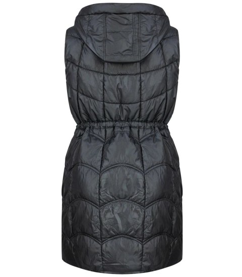 Damski bezrękawnik kamizelka plus size z kratką STELLA (Czarny) Damski bezrękawnik kamizelka plus size z kratką STELLA (Czarny)