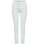 Damskie spodnie PUSH-UP woskowane skinny fit Eleganckie ADELA (Biały) Damskie spodnie PUSH-UP woskowane skinny fit Eleganckie ADELA (Biały)