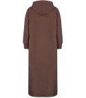 Długa bluza sukienka dresowa ciepła AGATA (Brązowy)