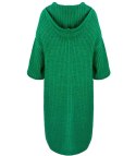 Długi ciepły kardigan sweter gruby splot VALERIA (Zielony) Długi ciepły kardigan sweter gruby splot VALERIA (Zielony)