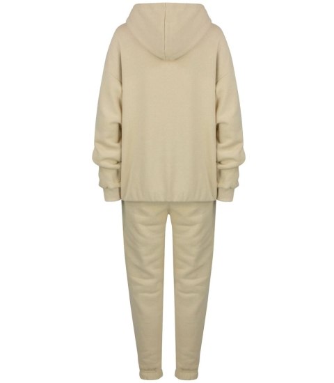 Dres sportowy bawełniany gładki oversize MARGARET (Beżowy) Dres sportowy bawełniany gładki oversize MARGARET (Beżowy)