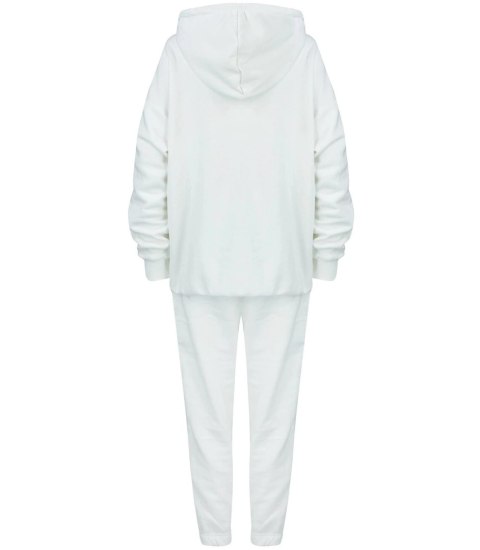 Dres sportowy bawełniany gładki oversize MARGARET (Biały)