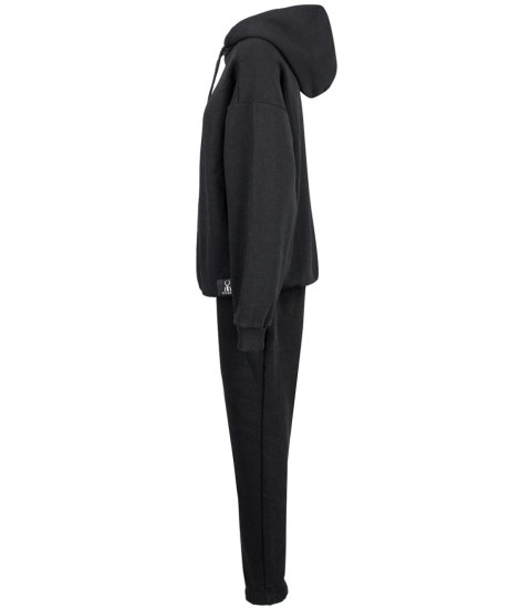 Dres sportowy bawełniany gładki oversize MARGARET (Czarny) Dres sportowy bawełniany gładki oversize MARGARET (Czarny)