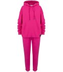 Dres sportowy bawełniany gładki oversize MARGARET (Różowy) Dres sportowy bawełniany gładki oversize MARGARET (Różowy)