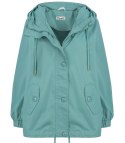 Krótka przeciwdeszczowa kurtka przejściowa oversize ELENA (Zielony) Krótka przeciwdeszczowa kurtka przejściowa oversize ELENA (Zielony)