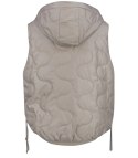 Krótki damski bezrękawnik kamizelka PLUS SIZE LILY (Beżowy) Krótki damski bezrękawnik kamizelka PLUS SIZE LILY (Beżowy)