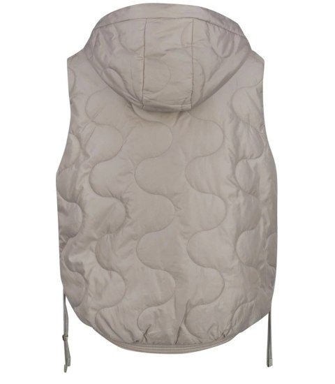 Krótki damski bezrękawnik kamizelka PLUS SIZE LILY (Beżowy) Krótki damski bezrękawnik kamizelka PLUS SIZE LILY (Beżowy)