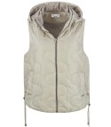 Krótki damski bezrękawnik kamizelka PLUS SIZE LILY (Beżowy) Krótki damski bezrękawnik kamizelka PLUS SIZE LILY (Beżowy)