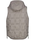 Krótki damski bezrękawnik kamizelka PLUS SIZE STELLA (Beżowy) Krótki damski bezrękawnik kamizelka PLUS SIZE STELLA (Beżowy)