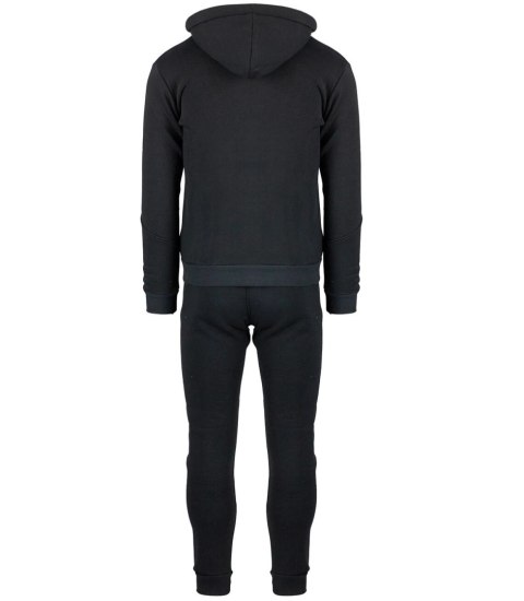 Męski zestaw dresowy dres rozinana bluza i spodnie (Czarny) Męski zestaw dresowy dres rozinana bluza i spodnie (Czarny)