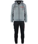 Męski zestaw dresowy dres rozinana bluza i spodnie (Szary || Czarny) Męski zestaw dresowy dres rozinana bluza i spodnie (Szary || Czarny)