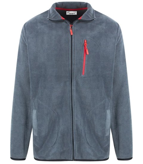 Polar męski klasyczny ciepły bluza rozpinana