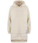 Ciepła oversizowa bluza BASIC hoodie (Beżowy) Ciepła oversizowa bluza BASIC hoodie (Beżowy)