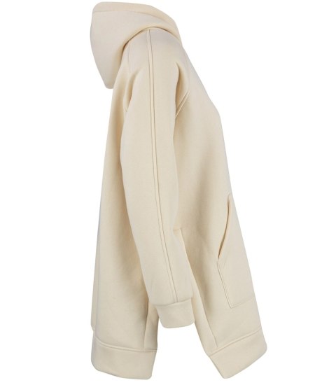 Ciepła oversizowa bluza BASIC hoodie (Beżowy) Ciepła oversizowa bluza BASIC hoodie (Beżowy)