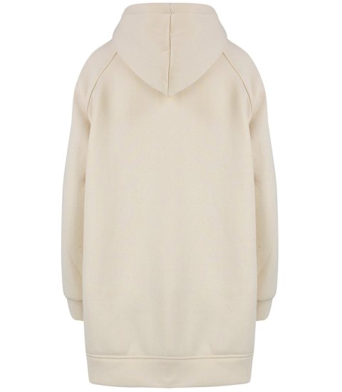 Ciepła oversizowa bluza BASIC hoodie (Beżowy) Ciepła oversizowa bluza BASIC hoodie (Beżowy)