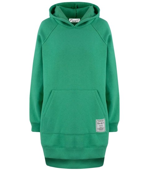Ciepła oversizowa bluza BASIC hoodie (Zielony) Ciepła oversizowa bluza BASIC hoodie (Zielony)