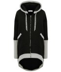 Ciepła oversizowa bluza PARKA dresowa (Szary || Wielokolorowy || Czarny) Ciepła oversizowa bluza PARKA dresowa (Szary || Wielokolorowy || Czarny)
