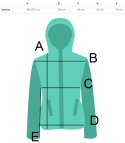 Długa damska bluza z kapturem Ciepły miły materiał Na suwak BETH (Czarny) Długa damska bluza z kapturem Ciepły miły materiał Na suwak BETH (Czarny)