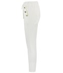 Eleganckie spodnie materiałowe z guzikami MARTA (Biały) Eleganckie spodnie materiałowe z guzikami MARTA (Biały)