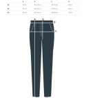 Eleganckie spodnie materiałowe z guzikami MARTA (Biały) Eleganckie spodnie materiałowe z guzikami MARTA (Biały)