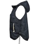 Krótki damski bezrękawnik kamizelka PLUS SIZE STELLA (Czarny) Krótki damski bezrękawnik kamizelka PLUS SIZE STELLA (Czarny)