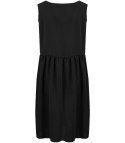 Prosta midi sukienka z odcięciem w pasie i rozkloszowanym dołem NATASHA (Czarny)