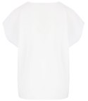T-shirt pudełkowy bluzka damska bez szwów basic SARA (Biały) T-shirt pudełkowy bluzka damska bez szwów basic SARA (Biały)