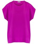 T-shirt pudełkowy bluzka damska bez szwów basic SARA (Różowy) T-shirt pudełkowy bluzka damska bez szwów basic SARA (Różowy)