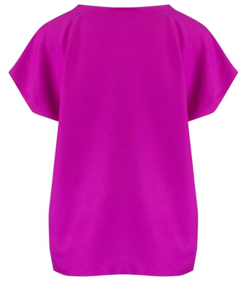 T-shirt pudełkowy bluzka damska bez szwów basic SARA (Różowy) T-shirt pudełkowy bluzka damska bez szwów basic SARA (Różowy)