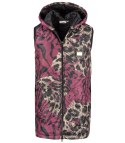 Damski bezrękawnik kamizelka PLUS SIZE w cętki PAMELA (Wielokolorowy) Damski bezrękawnik kamizelka PLUS SIZE w cętki PAMELA (Wielokolorowy)